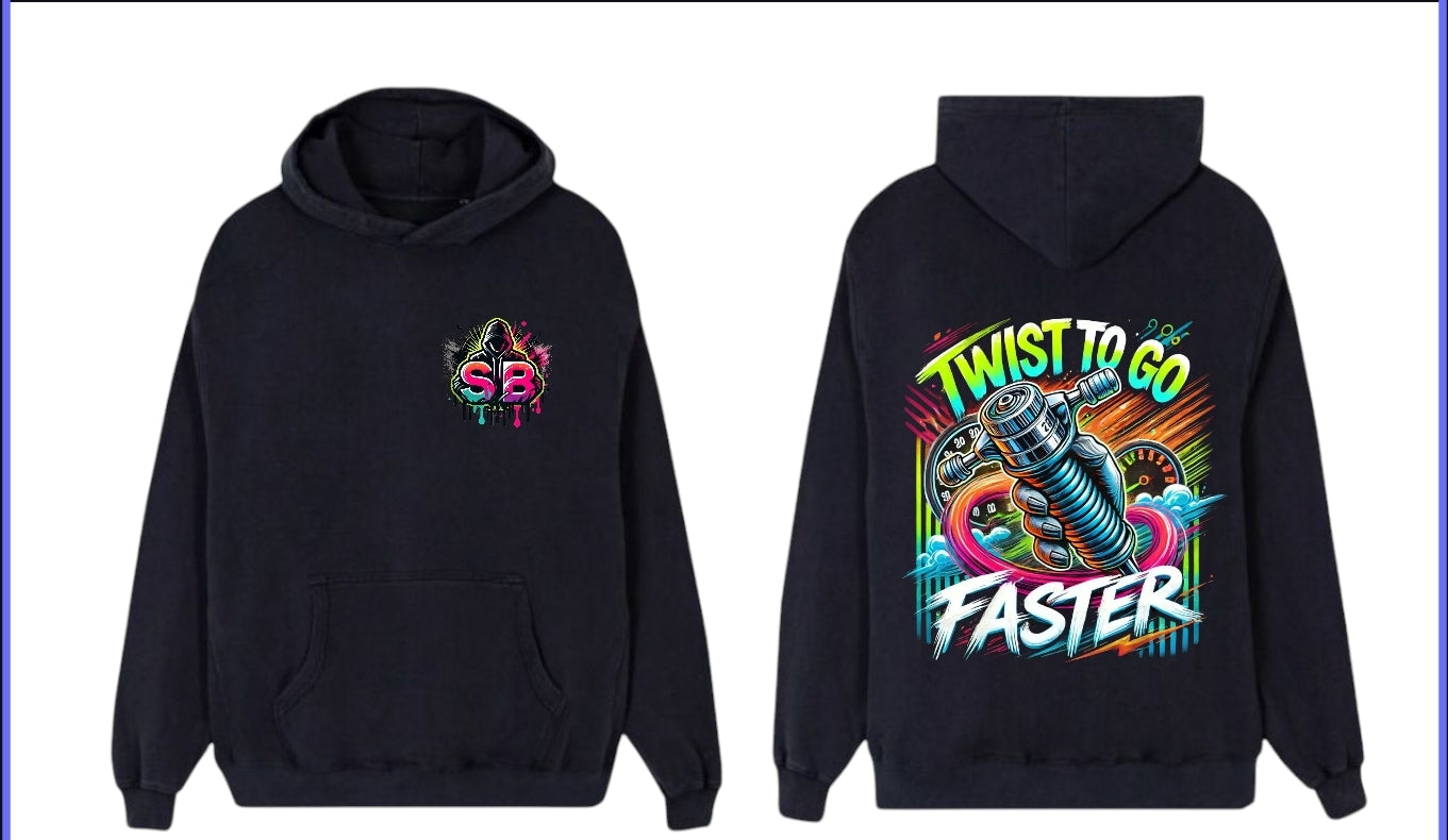 Sb hoddies twist to go faster